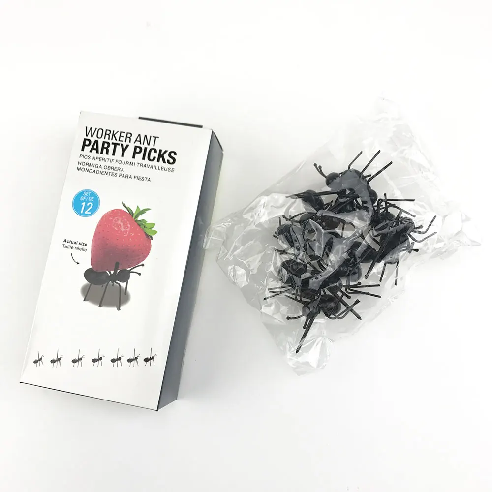 12 шт. вилки для фруктов форма муравья вилка посуда дома кухни на Хэллоуин