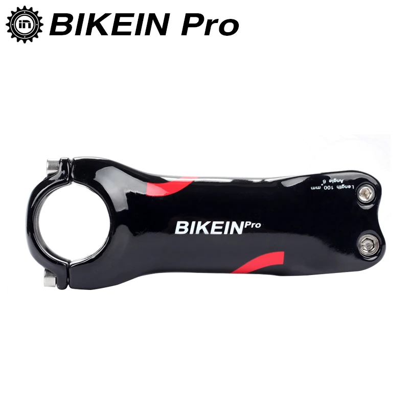 Стержень руля велосипеда BIKEIN Pro из углеродного волокна 80/90/100/110 мм 6/17 градусов