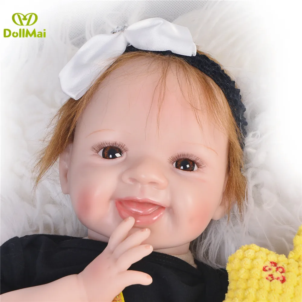 Reborn куклы детские игрушки 22 дюймов 55 см bebe силиконовые reborn Детские куклы игрушки для детей brithday Подарок реалистичный rebon bonecas