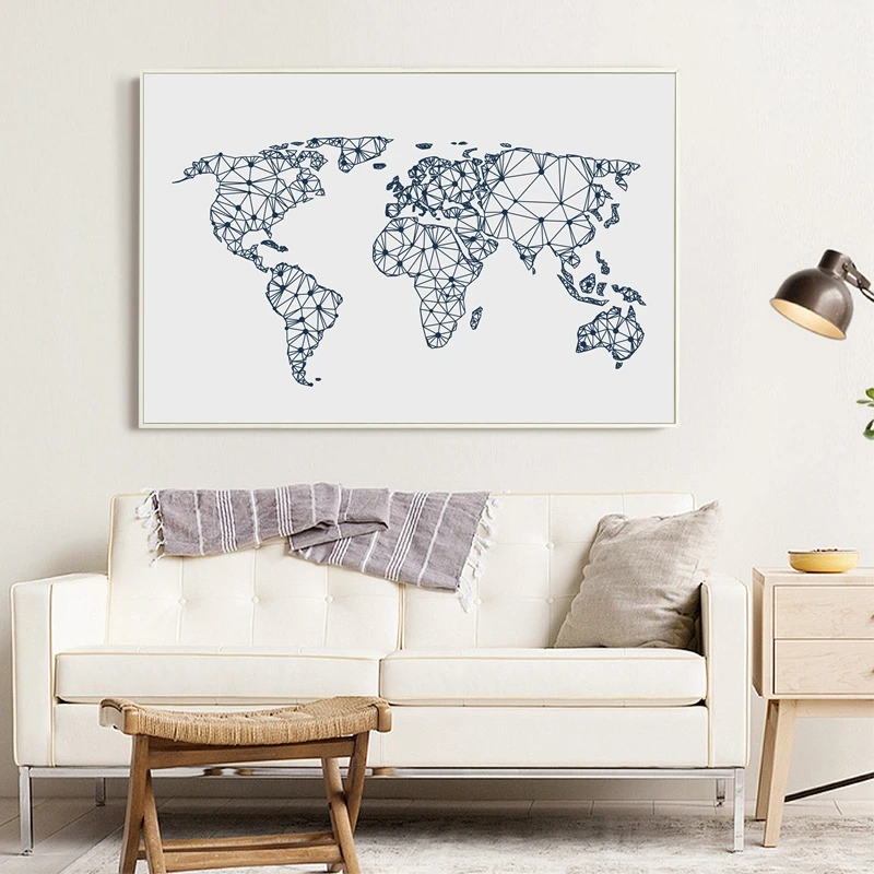 Картина на холсте картина стену абстрактная карта мира|wall pictures|map of the worldmap world |