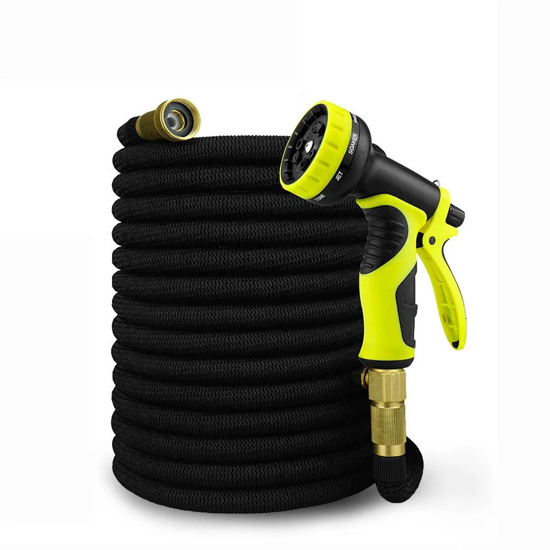 

25-100FT Garden Hose Expandable Magic Flexible Water Pipe Lightweight Double Latex Hose Garden Setting With Spray Gun Watering