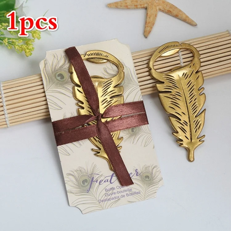 

Creative Personality Feather Opener Marriage Return Wedding Opener Multifunctional Kitchen Beer Opener