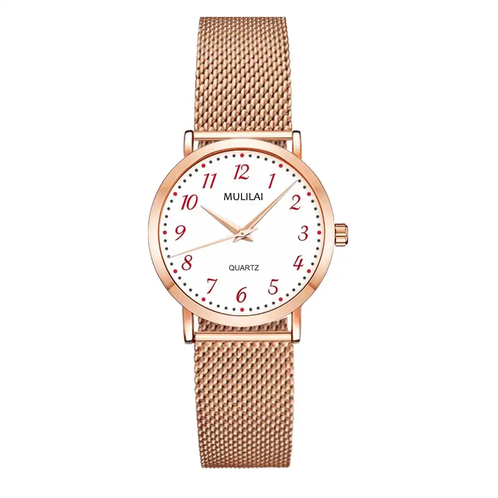 7529 Rose red Розовое золото dw стильные женские часы модные дамские Брендовые женские кварцевые наручные часы женские наручные часы с кожаным ремешком Relogio feminino - Цвет: 7529 Rose red