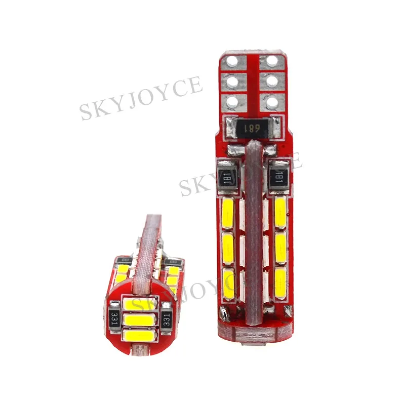 SKYJOYCE 50 ⑤ упак. Canbus T10 LED 27SMD W5W 4014 168 192 27LED без ошибок белый автомобильный Стайлинг