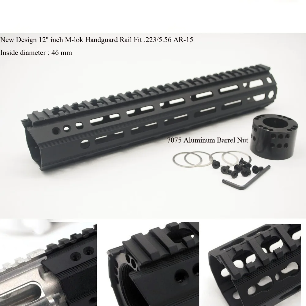 Aplus 7 ''/12''/15 ''дюймовый Сверхлегкий горячий дизайн M-lok поручень