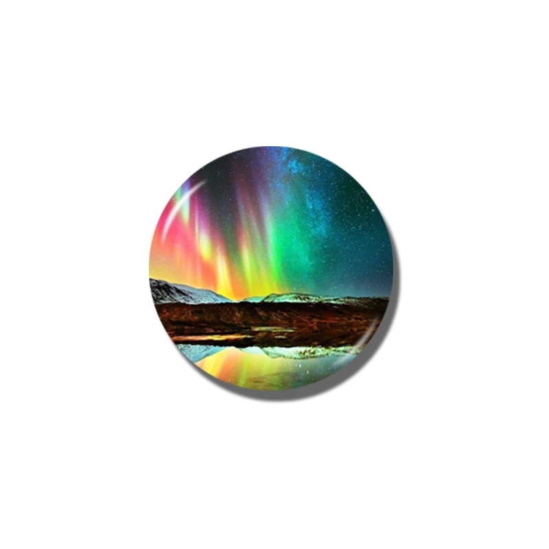 Lychee Aurora Seriesl магнит на холодильник круглая форма магниты дорожные сувениры