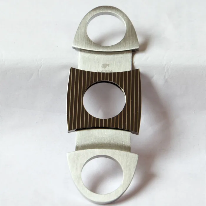 Резак для сигар с узором в полоску Zebra из нержавеющей стали острый сигарный