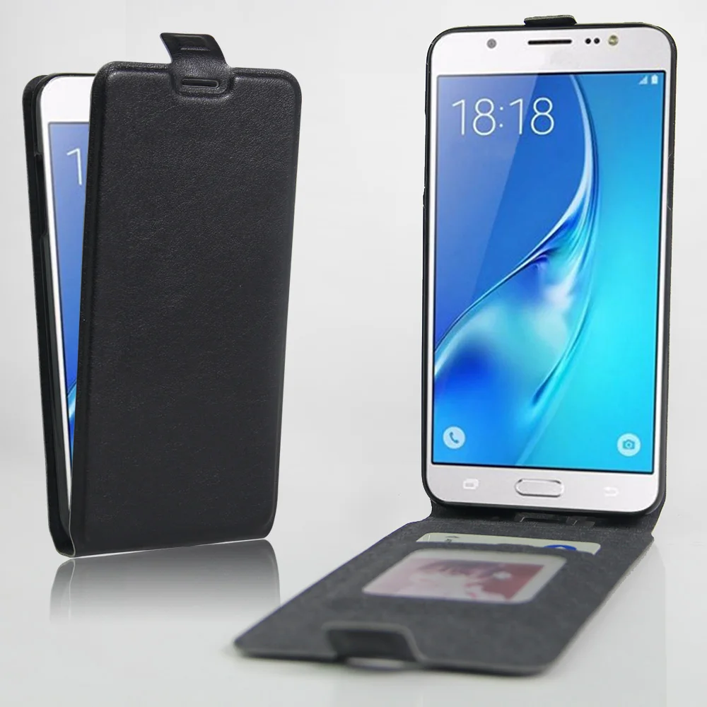 Кожаный чехол для samsung Galaxy J7 J710F Магнитная Адсорбция вверх-вниз защитный чехол-книжка чехол раскладушка кобура