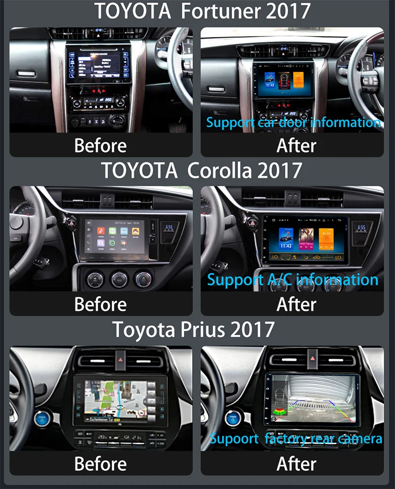 " ips PX6 Android 9,0 Автомобильный gps радио плеер для toyota Corolla Auris Fortuner- с DSP 4+ 64 Гб wifi usb Авто Стерео