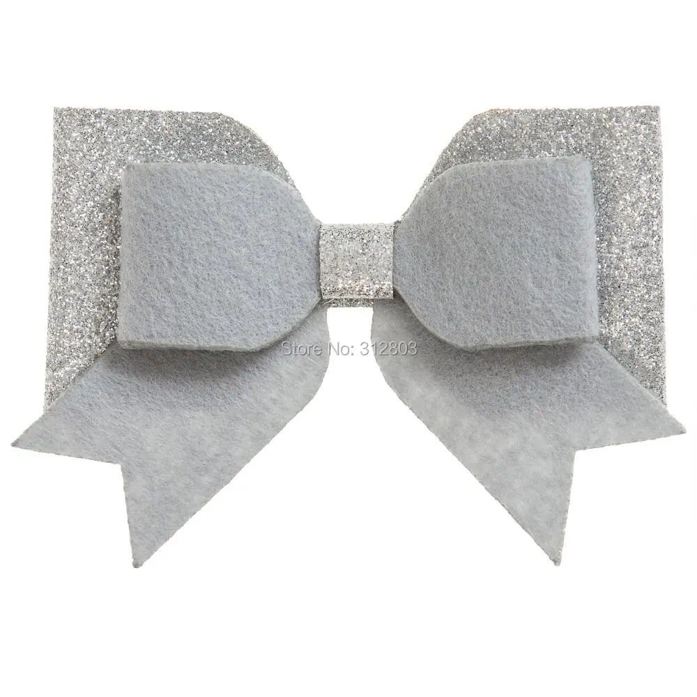 Заколка для волос с бантом принцессы 4 дюйма блестками зажимом танцев вечеринок