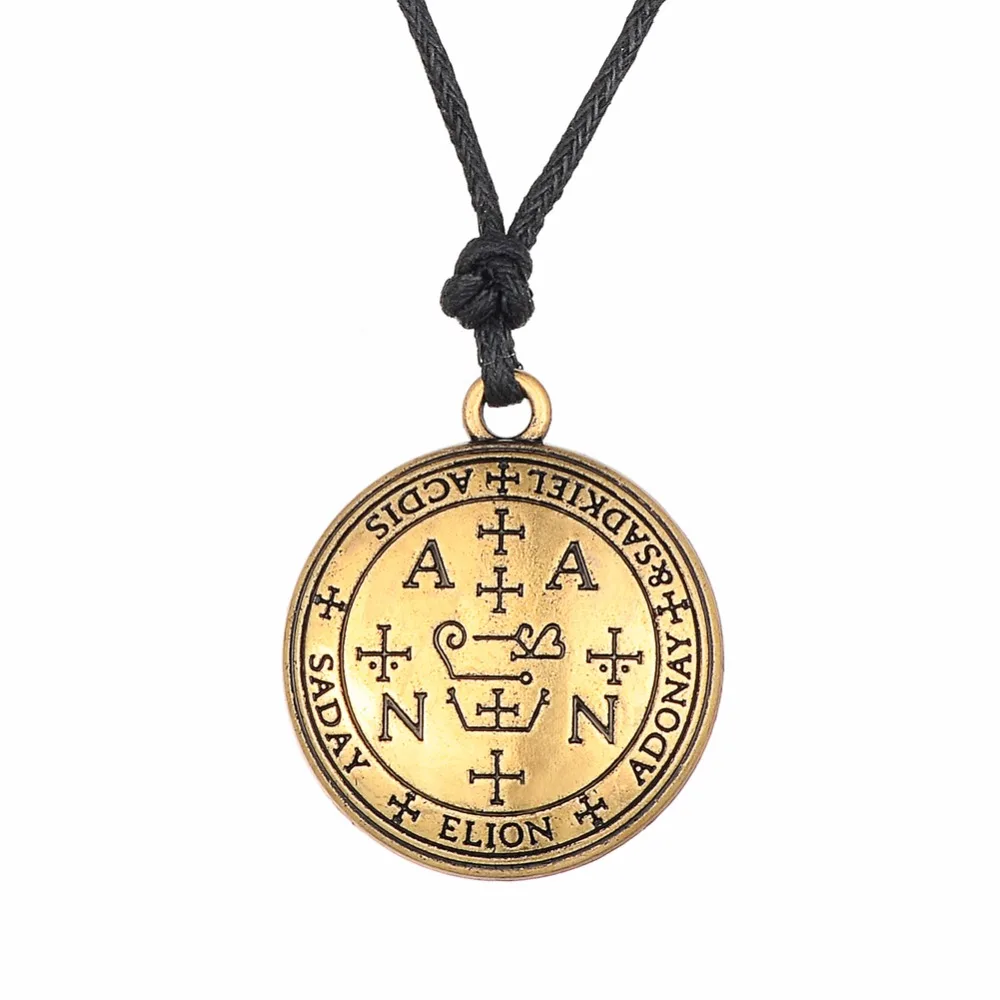 Fishhook Sigil Archangel Zadkiel Enochian талисман амулет колье с ангелом и кулонами Мужские