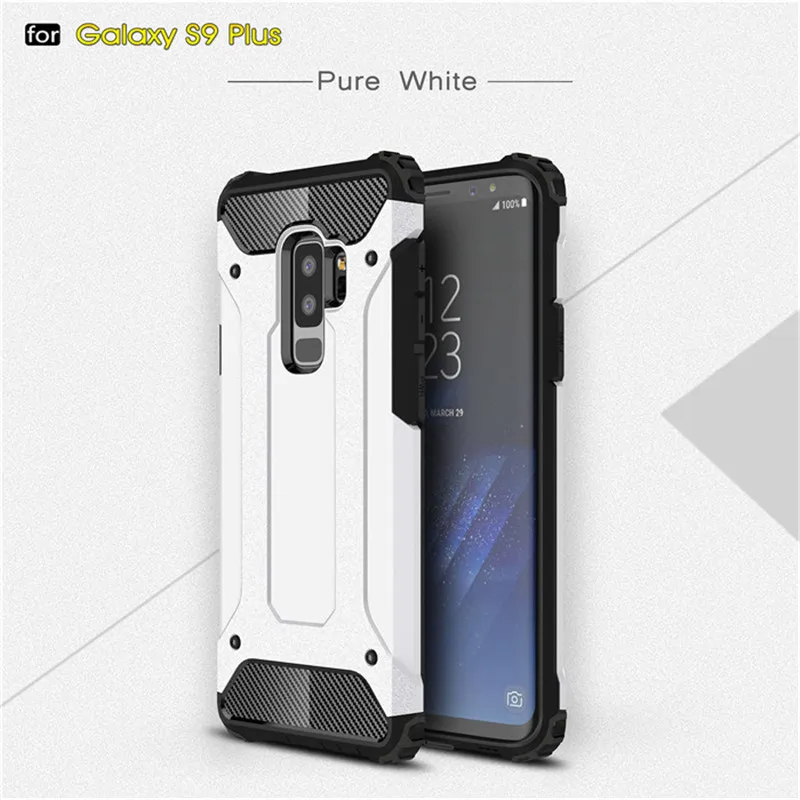 Для samsung Galaxy S10E S6 S7 край S8 S9 Plus Note 4 5 8 9 противоударный защитный силиконовый чехол A6 A8 плюс J4 J6 J8 с резиновым покрытием - Цвет: white