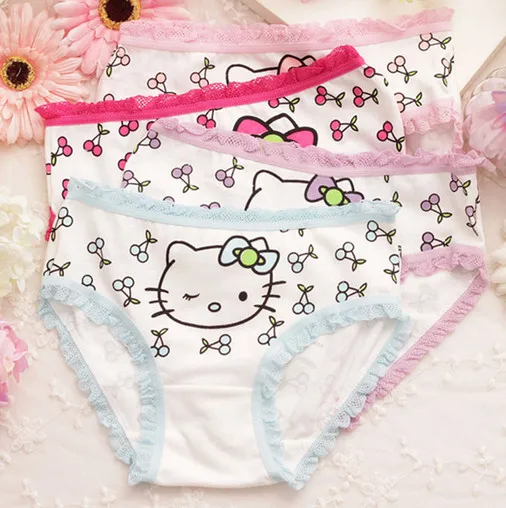 5 шт./лот мода дети трусики трусы для девочек девочка белье прекрасный мультфильм