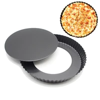 9 inch pizza pie pan removable bottom baking non stick round cake mold tool baking mold christmas baking dishes kitchen tools