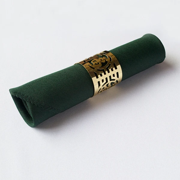 Dark Green YRYIE полиэстер ткань белый стол столовые салфетки для свадебных вечеринок ресторан кухня 10 шт./лот 48 см квадратный - Цвет: Dark Green