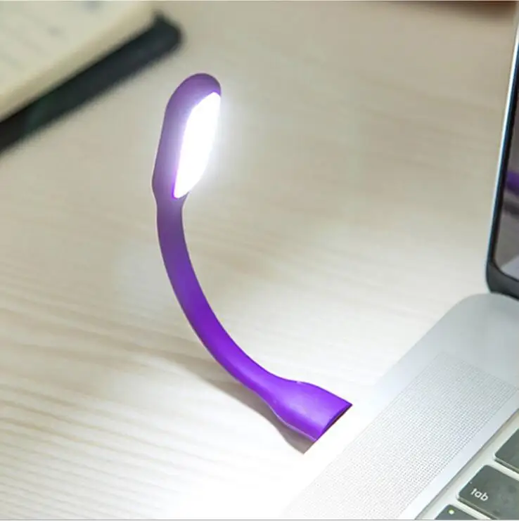 Маленький гибкий USB Светодиодная лампа портативная супер яркая для чтения книг