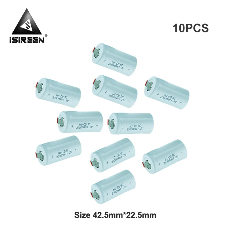 Аккумуляторные батареи 1 2 V 2000mAh SC Ni-CD DIY аккумуляторные блоки Subc Ni аккумулятор CD