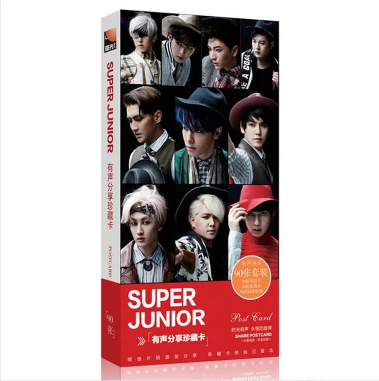 Kpop SJ набор для концерта суперюниорский альбом текст LOMO card 90 k pop 2018 sj последний