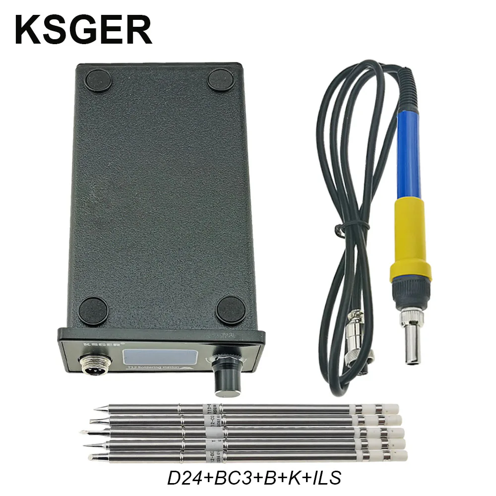 sets 5 Ksger T12 паяльник станция STM32 OLED DIY Наборы припоя Электрический Инструменты Сварка паяльников Температура контроллер ручка - Цвет: sets 5
