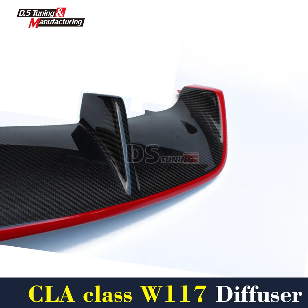 W117 диффузор для губ из углеродного волокна автомобильный Стайлинг Benz CLA класс