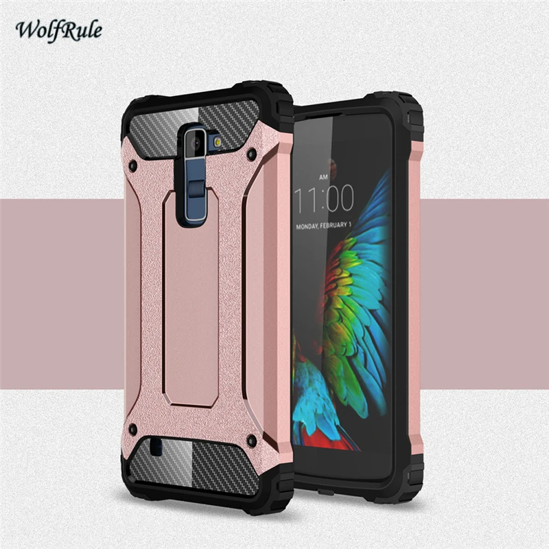 Чехол WolfRule для LG K10 противоударный чехол из поликарбоната и тпу армированный M2 K420N