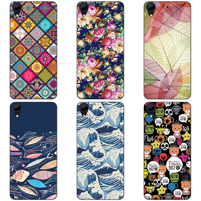 For HTC Desire 650 Case Hard Plastic Back Cover Cases Painting Abstract Patterned Shell Skin |