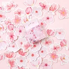45 шт.кор. красивые цветы, розовая наклейка с изображением лепестков, декоративные наклейки DIY для творчества, дневник в стиле Скрапбукинг, планировщик