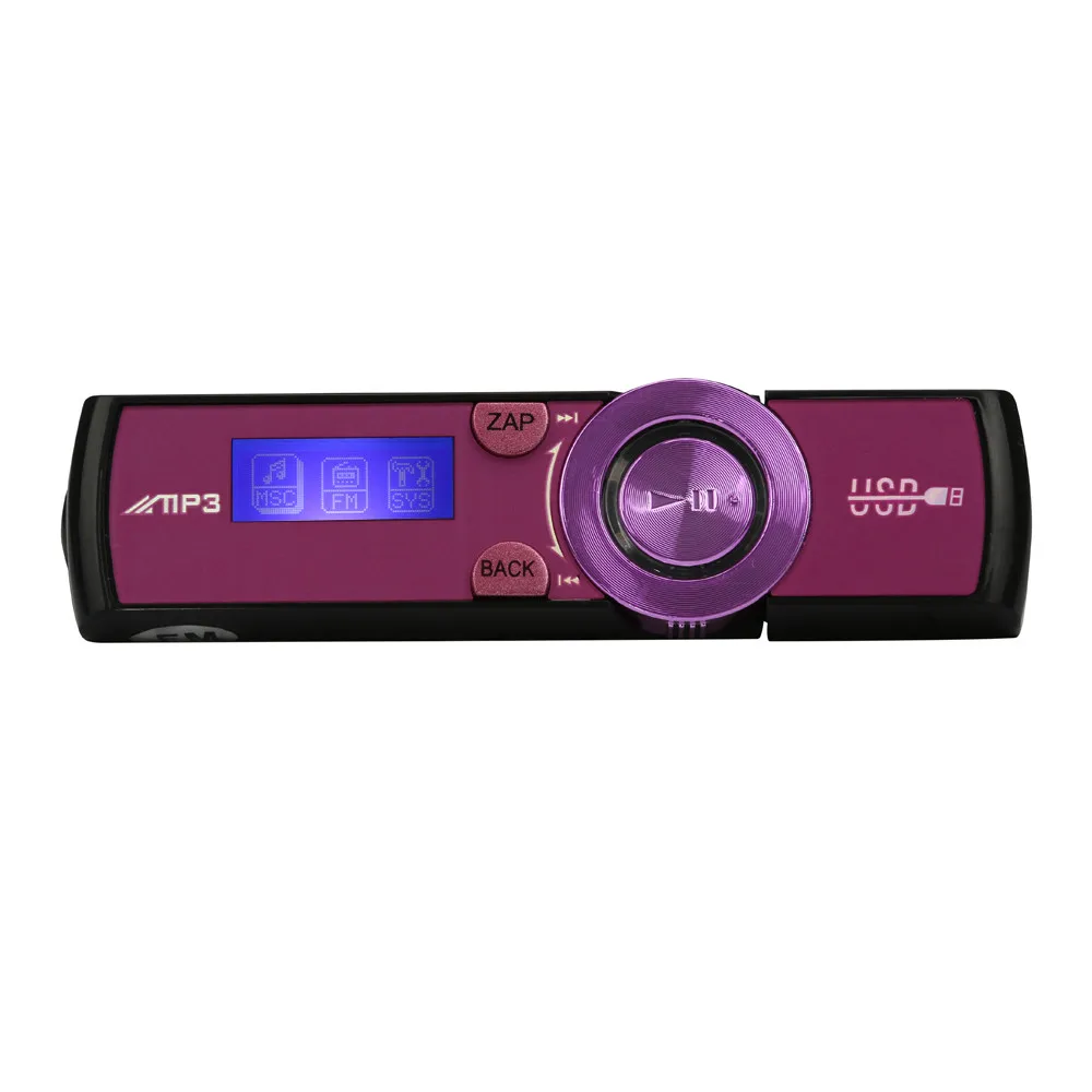Розовый Горячая Распродажа, новая мода, USB, ЖК-экран, поддержка 8 ГБ, флеш, TF плеер, MP3, музыка, FM радио, стильный дизайн, спортивный, компактный - Цвет: Розовый