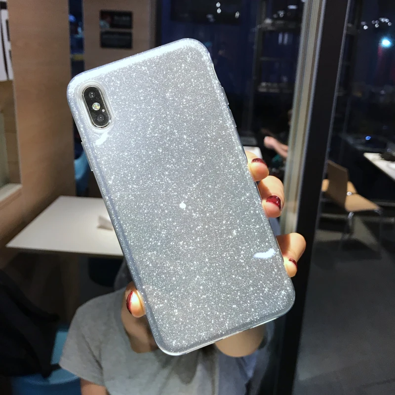 Роскошный блестящий Блестящий Мягкий чехол со звездами для iphone Xs Max, Силиконовый противоударный чехол для iphone XR 11 Pro Max, чехол для девочек
