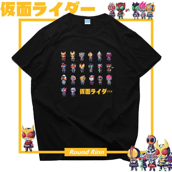 Футболка Kamen Rider Heisei с принтом на 20 ю годовщину футболка для косплея коротким