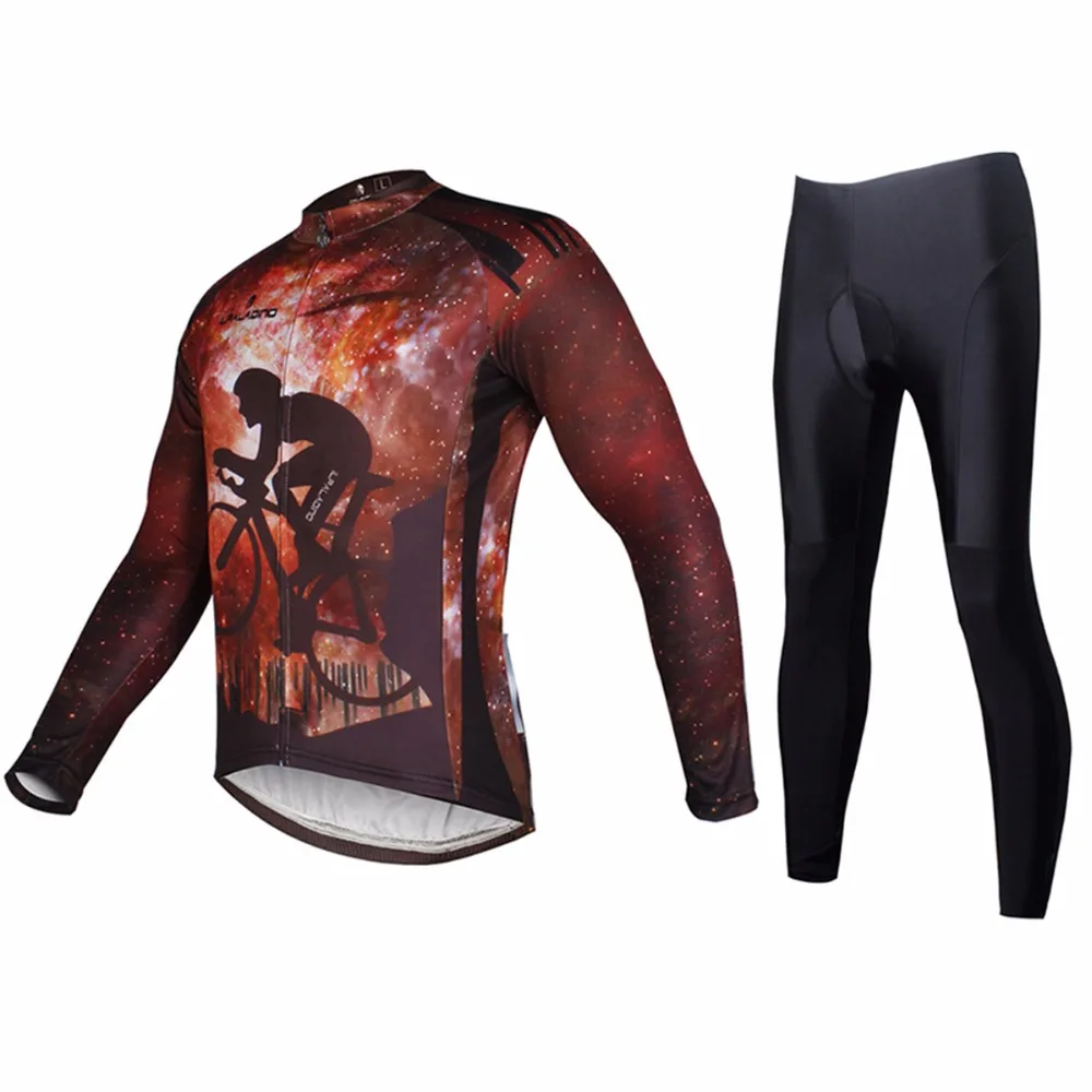 ILPALADINO Cycling Jersey Sets Men MTB Ciclismo Sportswear Bicyle Long Sleeve Autumn Winter Bike Jacket Skinsuit | Спорт и