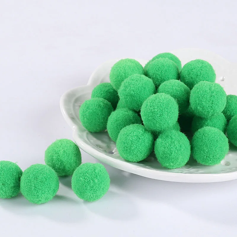 19 Middle Green 100 шт помпоны 25 мм помпоны шарики для DIY вечерние украшения дома сада свадьбы швейная одежда детские игрушки аксессуары - Цвет: 19 Middle Green