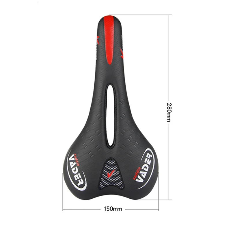 OUTERDO VADER черное велосипедное седло MTB шоссейное Велосипедное Сиденье дышащее гелевое седло удобная мягкая велосипедная Подушка Аксессуары для велосипеда