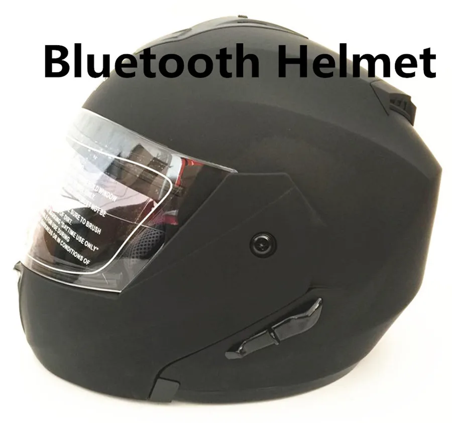 Черный цвет полный дуплекс встроенный BT гарнитура полное лицо Casco Bluetooth мотоциклетный шлем Флип up Capacetes