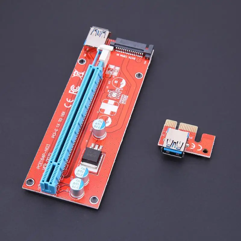 60 см PCEI64P-N03 007S расширитель PCI-E переходная карта PCI Express 1X для 16X Райзер плата USB 3 0