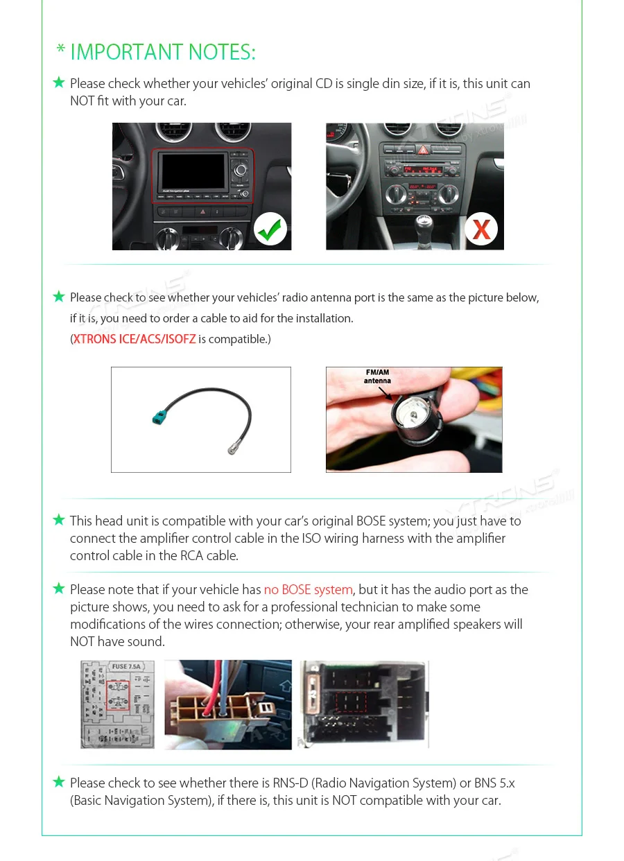 XTRONS " Android 8,1 радио gps RCA Автомобильный DVD плеер для автомобиля Audi A3 8 P 2003 2004 2005 2006 2007 2008 2009-2012 S3/RS3 Sportback