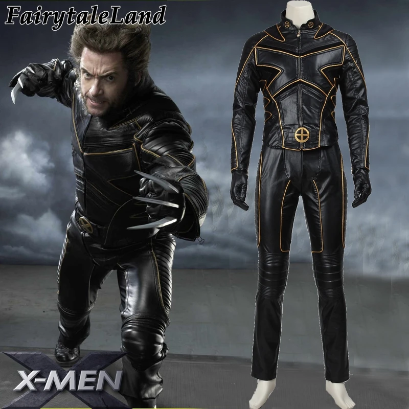 Костюмы на Хэллоуин мужские индивидуальные мужские кожаные костюмы X-men Logan Косплей Костюм James Logan Howlett костюм X-мена для мужчин