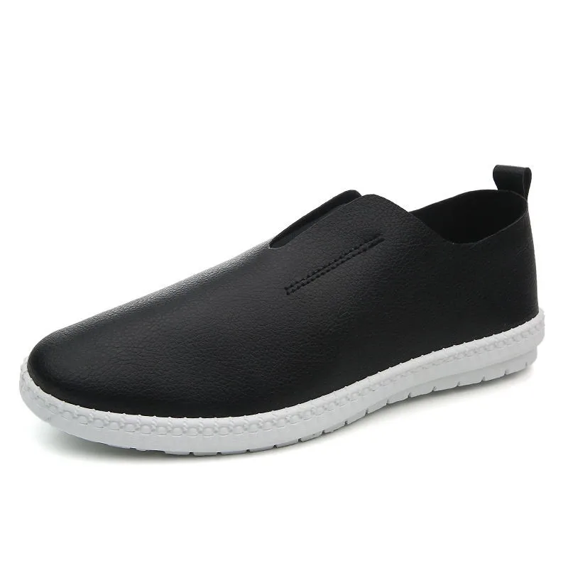 Mengyusha Men'S Casual Driving Shoes Slip-On City Loafers Male Genuine Leather Upper Soft Moccasin Flats Simple Gommino Men Navy | Обувь