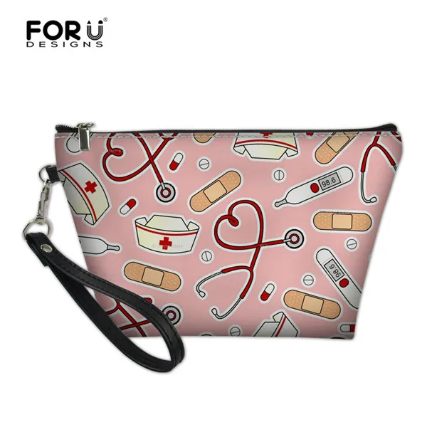 FORUDESIGNS, женские косметички, сумки для макияжа, милые, для медсестер/кормящих, с принтом, для путешествий, для профессиональных девушек, для хранения, органайзер, чехлы - Цвет: H5802Z8