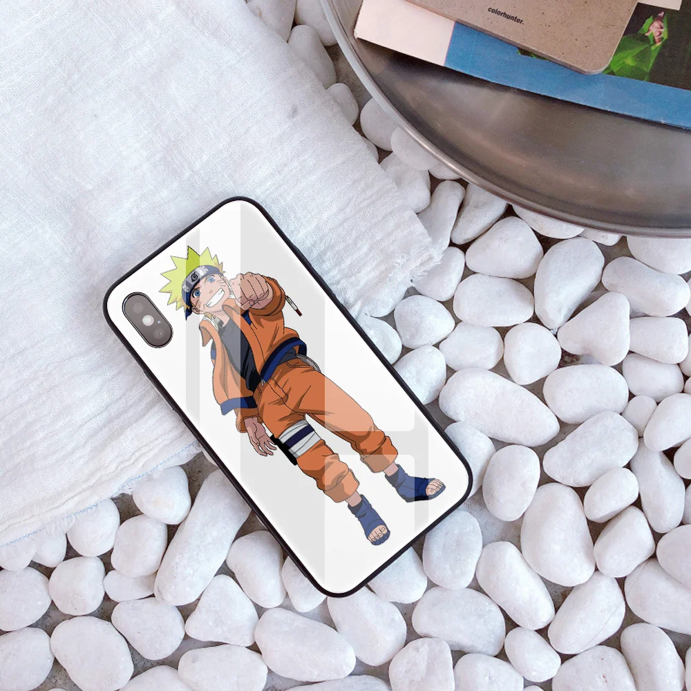 DIY чехол для телефона для iPhone 7 8 6 S Plus Капа закаленное стекло Наруто ниндзя Хокаге индивидуальная крышка телефона для iPhone X XR XS MAX - Цвет: 20315