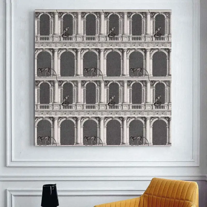 2019 fornazetti Decoracion Безрамные Картины Современные подарки настенный Декор Спальня |