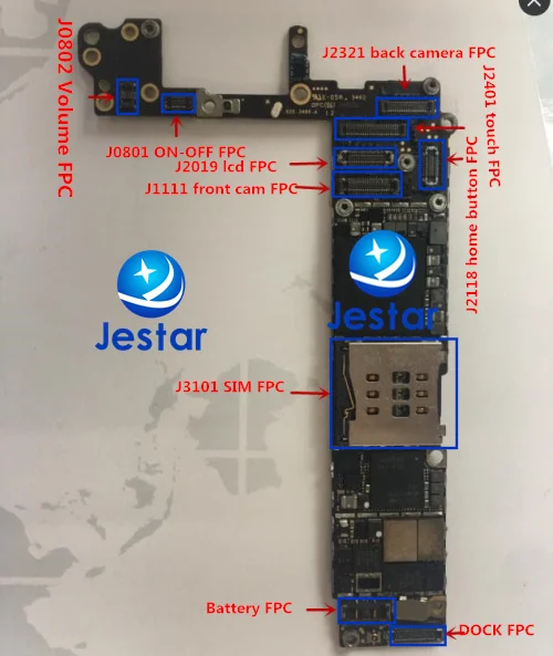 10 компл./лот = 100 шт. полный набор FPC разъемов для iPhone 6 6G 3 5 дюймовый сенсорный ЖК