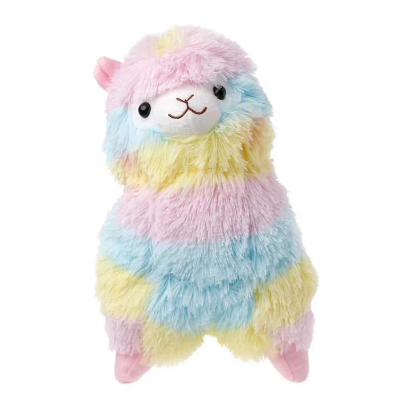 Лама Alpacasso кукла Хлопок чучело Игрушечные лошадки Радуга Amuse Альпака Плюшевые