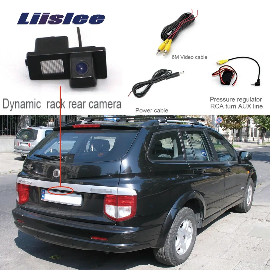 Liislee для SSangYong Kyron парковочная камера заднего вида задняя HD CCD ночное видение +