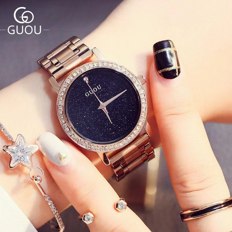 

Women Watches Ladies Brand Luxury Casual Quartz Watch Star Sky Dial Female Wrist Watch Relogio Montre Femme Marque De Luxe 2019