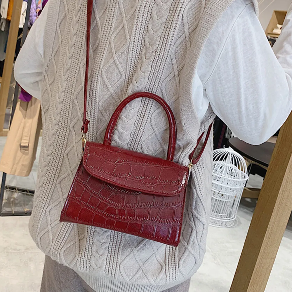 Женская сумка модная однотонная на застежке плечо через taschen женская bolsa masculina sac