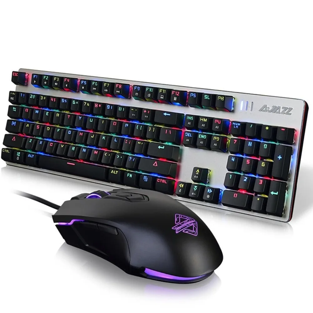 Геймпад Ajazz механический проводной с RGB подсветкой и USB подключением|Комплекты