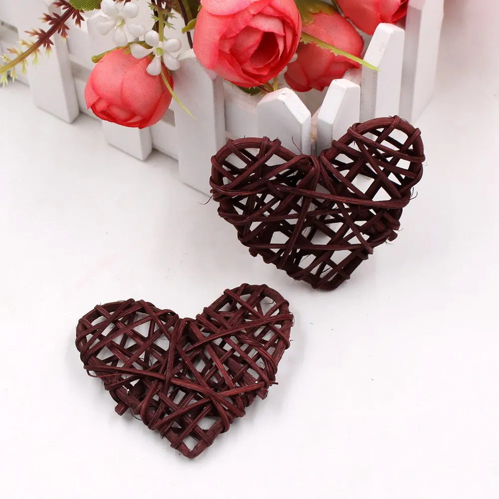 5 шт./лот 6 см ротанговый искусственный соломенный шар love для украшения дня