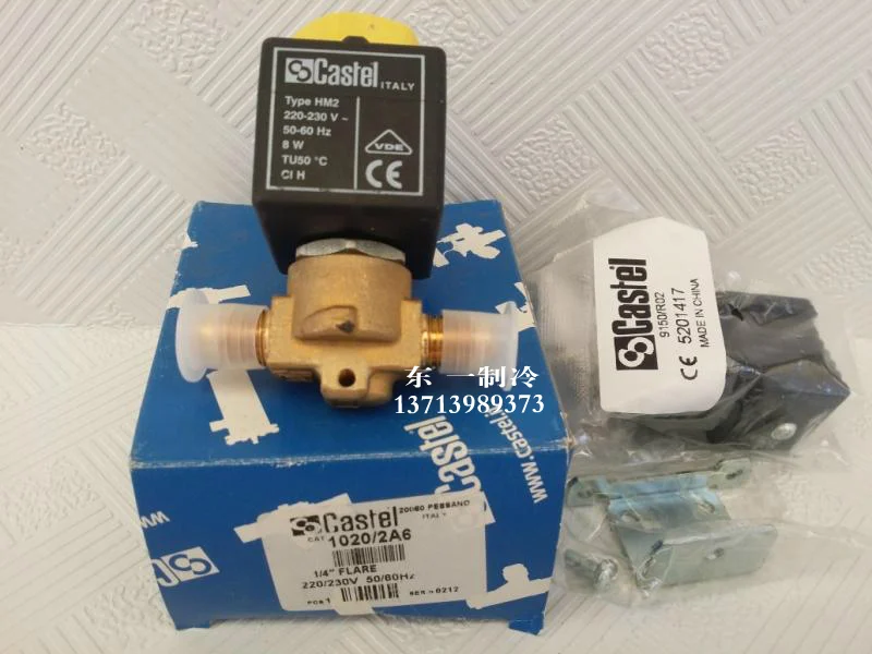 

Authentic Castel Carstoe solenoid valve TYPE 1020-2-2 air conditioning freezer solenoid valve 1020/2A6