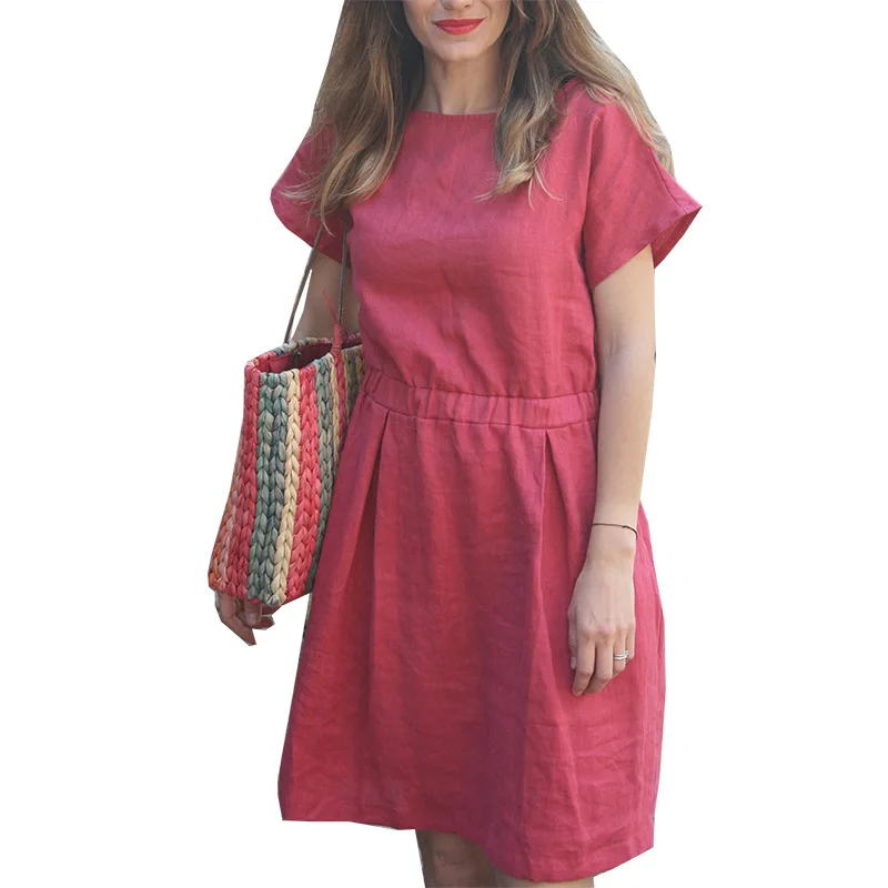 BAMBOOBOY Женская летняя обувь Стиль Feminino Vestido Хлопковая повседневная женская одежда